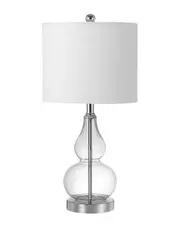 JONATHAN Y Anya 20.5in Mini Glass LED Table Lamp