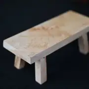 Miniature Wooden Display Stool Cliff Cypress Ornaments Toddler