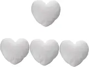 Cabilock 4pcs Throw Pillow Filler Heart Pillow Insert for Couch Sofa and Home Soft Comfortable and
