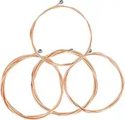 SWOOMEY 4pcs Alloy Strings Bass Instruments Accessories Metal Strings for Bass Replacement