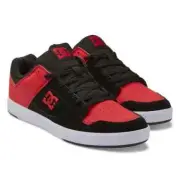 DC CURE LOW LACE-UP SKATEBOARD LEATHER SNEAKERS MEN SHOES BLACK/RED SIZE 12 NEW