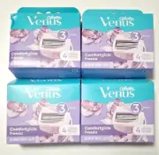 4×Gillette Venus Comfort Glide Freesia Blades 4 Pack