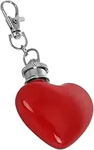 LAPYAPPE Stainless Steel Pocket Flask Heart Shape Compact Mini Flask for Alcohol for Liquor