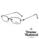 【Vivienne Westwood】小細方框金屬光學鏡框(紅紫 VW00404)