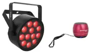 Chauvet DJ SlimPAR T12 ILS RGB LED D-Fi USB DMX Par Wash Light+Bluetooth Speaker