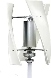 9000W 12V-220V Vertical Wind Turbine, Low Noise Rotation Wind Turbine Generator for Windmill Home Farm Wind Generator (3 Blades)