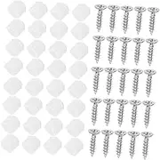 Zerodeko 200 Sets Cabinet Hardware Kit Self Tapping Screws Nuts Connectors Plugs for Secure Mounting Installation