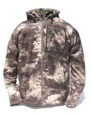 Cabela's Men's Lookout Series Fleece Hooded Silent Hunting Jacket O2 Octane Camo