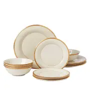 Lenox Eternal 12-Piece Dinnerware Set, Service for 4