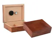 The Vizcaya Exotic Solid Makore Pommel Wood Humidor
