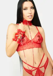 [Devil666ish] Burn For You Choker Bangle Set