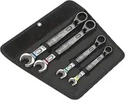 Wera 6001 Joker Switch 4 Set 1 Joker Switch 4 Set 1 Set of Ratcheting Combination Wrenches 4 Pieces, 4, Silver, 4013288184139