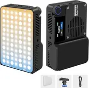 Amaran Ace 25x - Full-Color Magnetic LED Light, 5000mAh Battery, RGBWW Portable Video Light for Filmmakers & Content Creators, Adjustable Brightness & CCT (Carbon Gray)