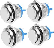 4pcs Doorbell Button Tag Chain Connector Clasp for Bead Chains Adjustable Ring Doorbell Wireless Ball Chain Connectors Key Chain Door Bell Switch Silver Nickel-Plated Copper