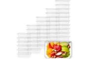 120pcs 1500ml Reusable Food Containers Plastic Meal Prep Storage - BPA Free
