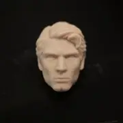 1/18 Scale Younger Brandon Routh Head Sculpt Unpainted Fit 3.75" Figure B Style