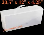 LARGE Clear Plastic Shoe Box HIGH Boots Shoe box Storage case container W/HANDLE
