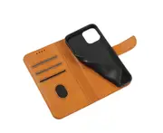 F07 Khaki Clamshell Shockproof Mobile Phone Case Fall-proof Mobile Phone Protective Case with Card Slot for Apple IPhone13