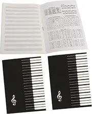 DRESSOOS Stave Notebook for Music Composition Diy Sheet Music Book Portable Guitar Piano Staff Notebook