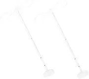 CONGARTENO Canopy Bracket 2 Pack Robust Steel Construction Baby Mobile Net Support Crib Canopy Rack Bed Net Holder for Baby Bed