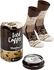 Rainbow Socks - Men Women Funny Iced Coffee Can Socks