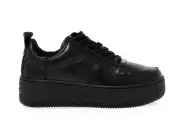 Sneakers WINDSOR SMITH RACERR N in black leather - Women's Shoes