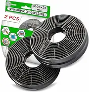 2 x activated carbon filters for cooker hoods, diameter 105х21 mm, with original code 49040890, 35602288 for Candy ONIX TECH
