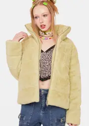 [Noize Outerwear] Melon Marina Faux Fur Puffer Jacket