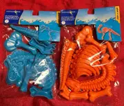 2 Dinosaur Bones Sand Mold 7 Pc DINO Paleontology Dig Beach T-rex & brontosaurus