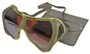 STG ORIGINAL GERMAN ARMY WAFFEN ARMY DAK AFRIKA KORP DUST GOGGLES NOS GOGGLE WW2