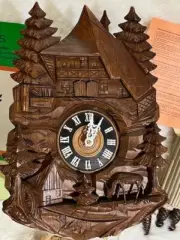 Cuckoo Clock Hones Vintage Black Forest Germany