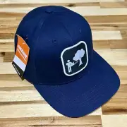 Echo Navy Great Outdoors Cap Chainsaw Logo Navy Twill SnapBack Hat NWT