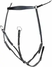 Velociti Rapida Leather Ergonomic Horse Breastplate (UK Size: Cob) (Black)