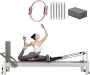 Pilates Reformer,Pilates Core Bed with Dual Resistance Springs, Pack of Pilates Circle