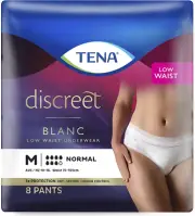 TENA Women Discreet Pants, Moderate to Heavy Incontinence, Blanc Medium - Pac...