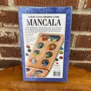 Mancala Board Family Game Solid Wood Folding with Colorful playing pieces NEW
