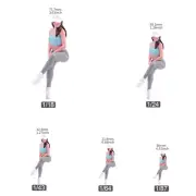 Resin 1/18 1/24 1/43 1/64 1/87 Sitting Pose Girl B Painted Miniature Toys Figure