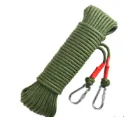 Green With Wire Core Heavy Duty Adjustable Clothesline Set (4 Pack) - 10m Steel