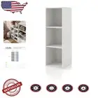 Elegant White Cube Storage Shelves - Stackable Bookcase for Clutter-Free Spaces