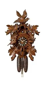 Cuckoo Clock 7 Leaves, 3 Birds, Nest HO 881/4nu