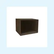 Kaboodle 460x500-600mm Walnut Customisable Microwave Open Shelf
