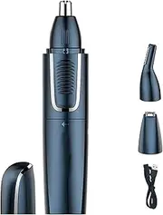 Nose Hair Trimmer for Men,2022 Upgrade Professional USB Rechargeable Nostril Nasal Hair Vacuum Cleaning System,3 in 1 Hair and Beard Clippers for Women with Waterproof