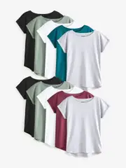 Core Cap Sleeve 100% Cotton T-Shirts 10 Pack (E32216) | $131