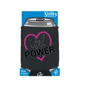 Girl Power Heart - Novelty Funny Drinks Cooler Holders Stubby Holder