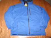 Nwt Mens Free Country Dobby Jacket Coat Blue Water Wind Resistant L Large