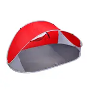 Beach Tent Pop Up Foldable 4 Person Red - Beach Mats Australia