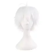 Mapofbeauty 14"/35Cm Men with Short Hair Tied Ponytail Cosplay Party Wigs