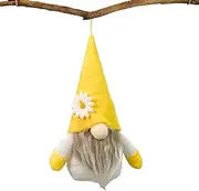 Sunflower Gnomes Decor - Handmade Cute Swedish Tomte Farmhouse Gnome Doll | Sunflower Kitchen Decor Gnome Plush, Tomte Stuffed Doll, Tree Gnomes for Tiered Tray Home Summer Autumn