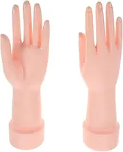 Baluue 2pcs Hand Model Holder for Countertop Display Vertical Trinket Stand for Rings and Gloves Skin Tone Jewelry Organizer Stylish Hand Shaped Glove Stand for Home Decor