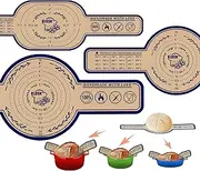 Sourdough Bread Baking Mat 3 Size for 6-10 inch Dutch Oven, 500°F Heat-Resistant Silicone Bread Sling, KLOSN Sourdough Bread Baking Supplies Mat Large & Small